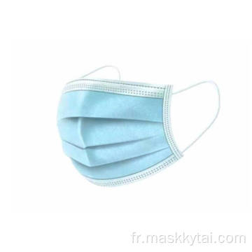 Masque facial anti-poussière bouche jetable contour d&#39;oreille couverture de la bouche non tissé 3 couches masques de protection de la bouche